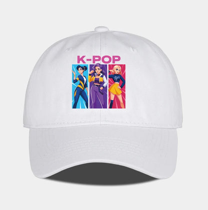 K-POP Girl Group Cartoon Baseball Cap Men Women Casual Adjustable Vintage Dad Hat Y2K Kpop Fan Sun Hat