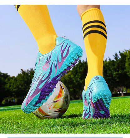 New Men Soccer Shoes Professional Football Boots Sneakers Comfortable Outdoor Match Boys Non-Slip Sports Shoes Unisex.