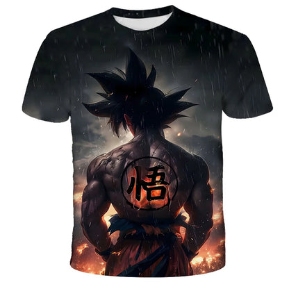 Anime Dragon Ball Son Goku 3D Print Kids T Shirt Summer Fashion Casual T-shirt Boy Girl Unisex Children's Clothing Tshirt Tops
